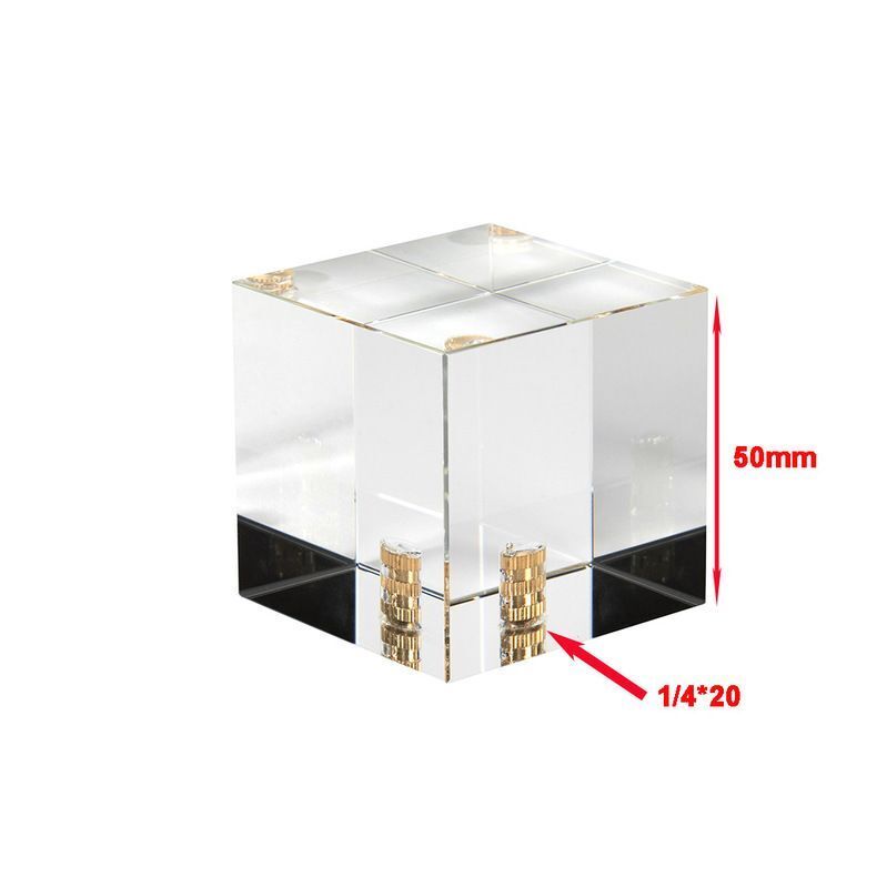 Photography Triangular Prism Rainbow Crystal Ball Square Glass Blur Len 130x30mm
