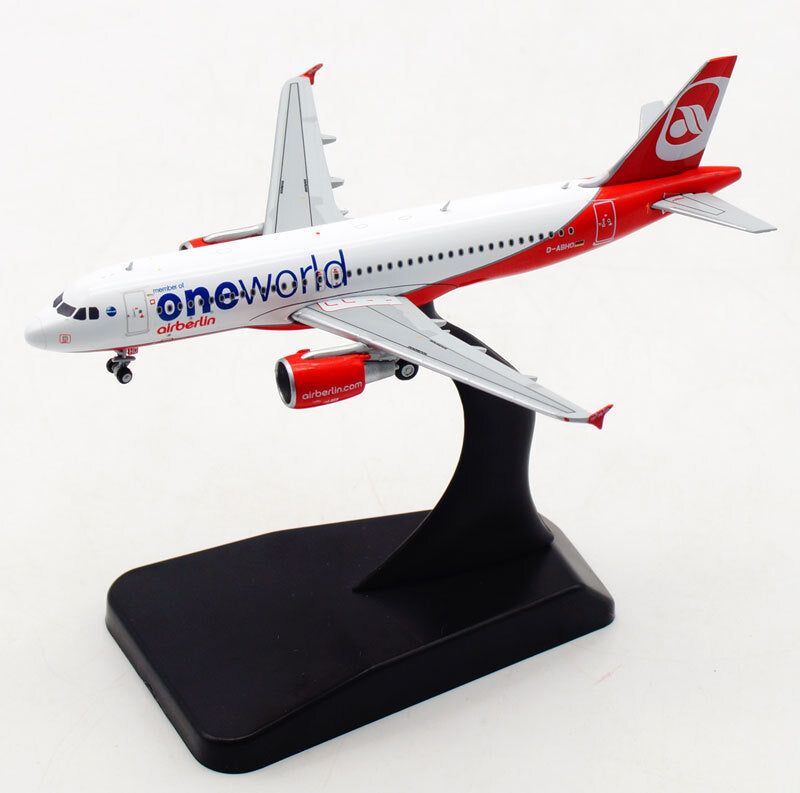 JC Wings AIR BERLIN ONE WORLD AIRBUS A320 D-ABHO 1/400 diecast model aircraft