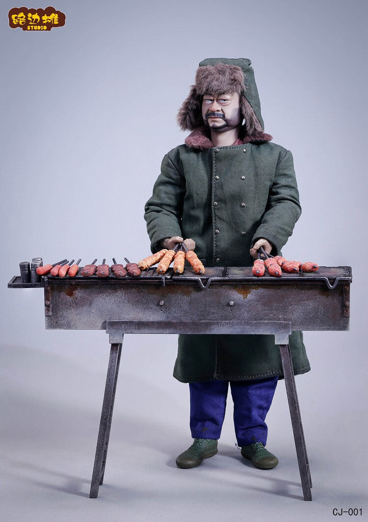 1/12 Barbecue Stall Scene Model Does Not Include A Doll Model