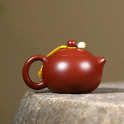 Chinese Yixing Zisha Teapot Handmade Xishi Small Capacity Dahongpao Kettle pot