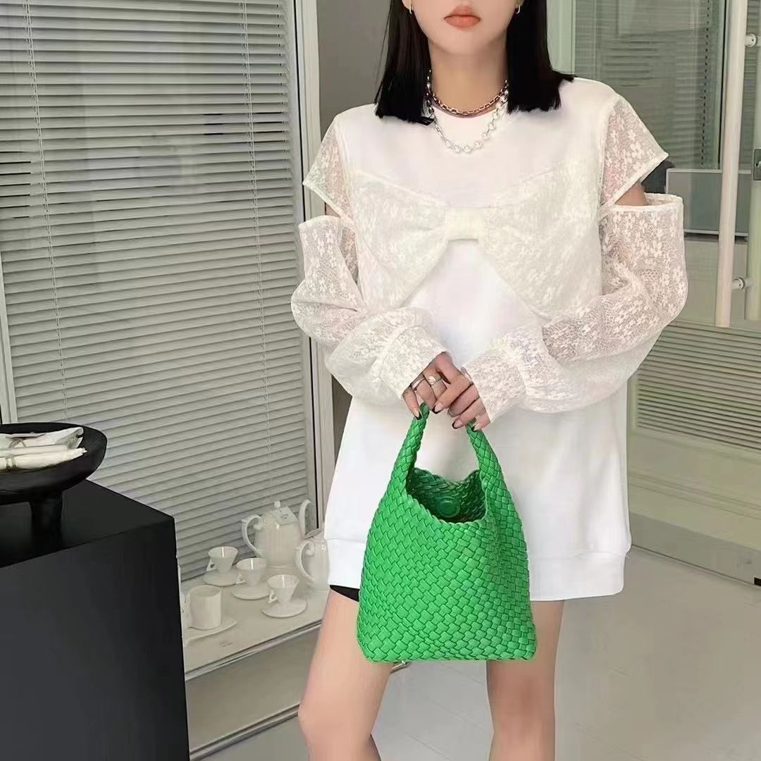 Luxury Woven Tote Bags Style Fashion Large Shoulder Bag Handbag Shopping Purse