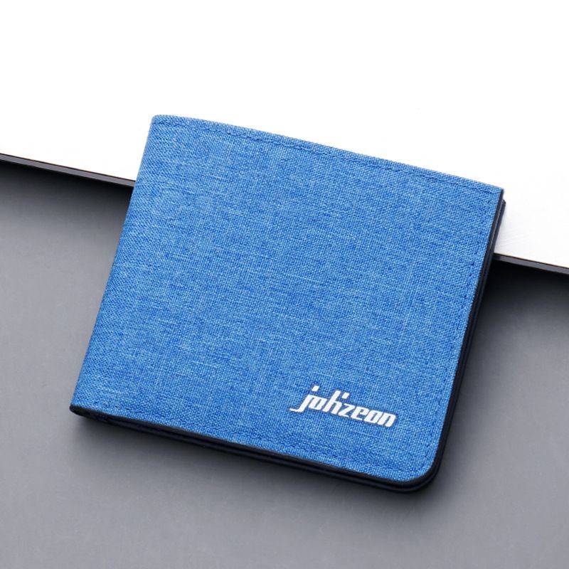 Canvas Wallet Card Holder Wallet Money Bag Black/blue/gray Purse Credit Card Bag