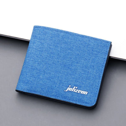 Canvas Wallet Card Holder Wallet Money Bag Black/blue/gray Purse Credit Card Bag