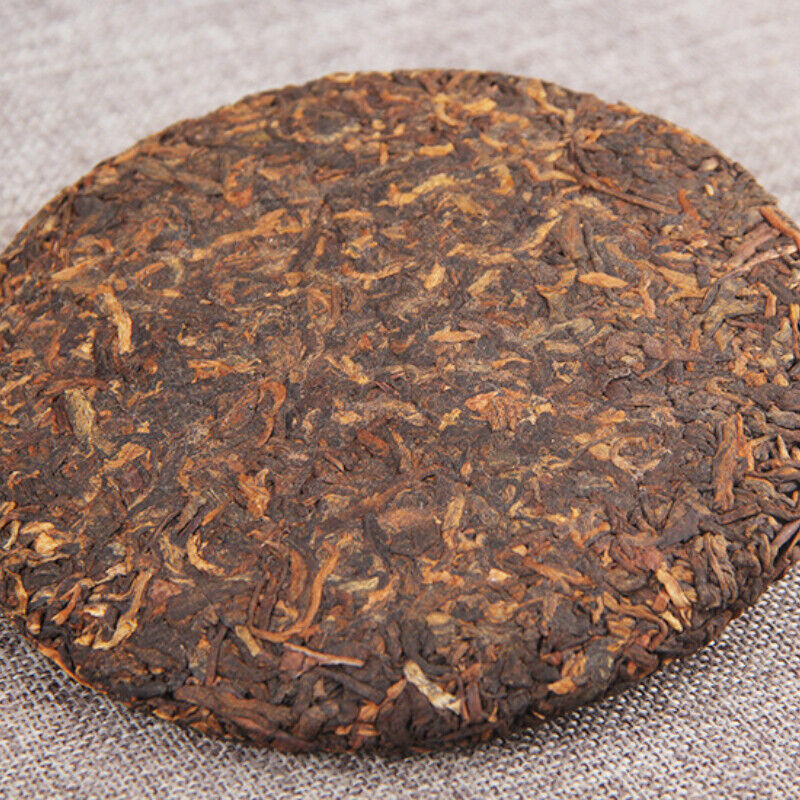 Top Menghai Ripe Pu'er Tea Cake Classic Tea Slimming Tea 200g