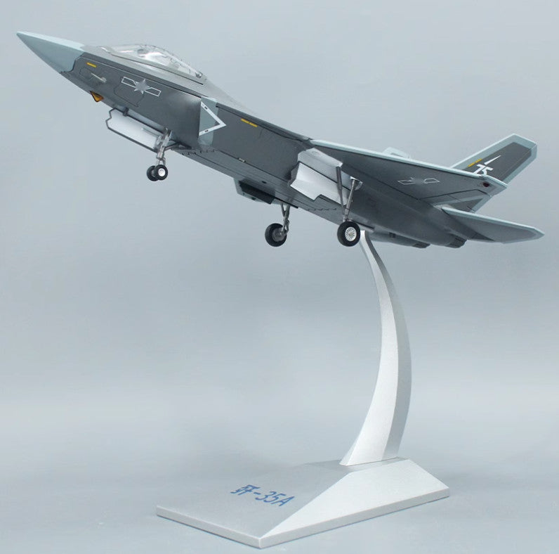 1:48 34CM J-35A Shipborne Fighter Jets Diecast Military Aircraft Airplane Model