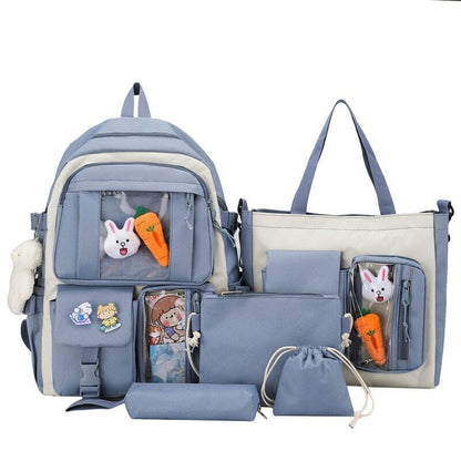 Women Backpack Multi Pockets Student Schoolbags Leisure Rucksack Backpack