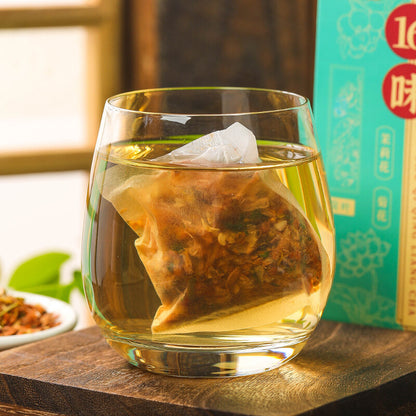 16 Flavors of Summer Herbal Tea, Perfect with Mint, Lemon, and Honeysuckle
