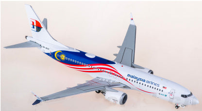 1:200 JC Wings Malaysia Airlines Boeing 737 MAX 8 9M-MVD Airplane Diecast Model