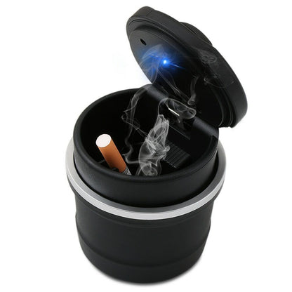 Multi-function Auto Interior Supplies LED Car Ashtray Garbage Storage Container