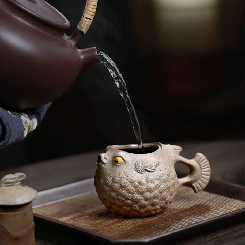 Traditional Handmade Tea Pot Artware True Yixing Zisha Old Qing Duan Clay Marked