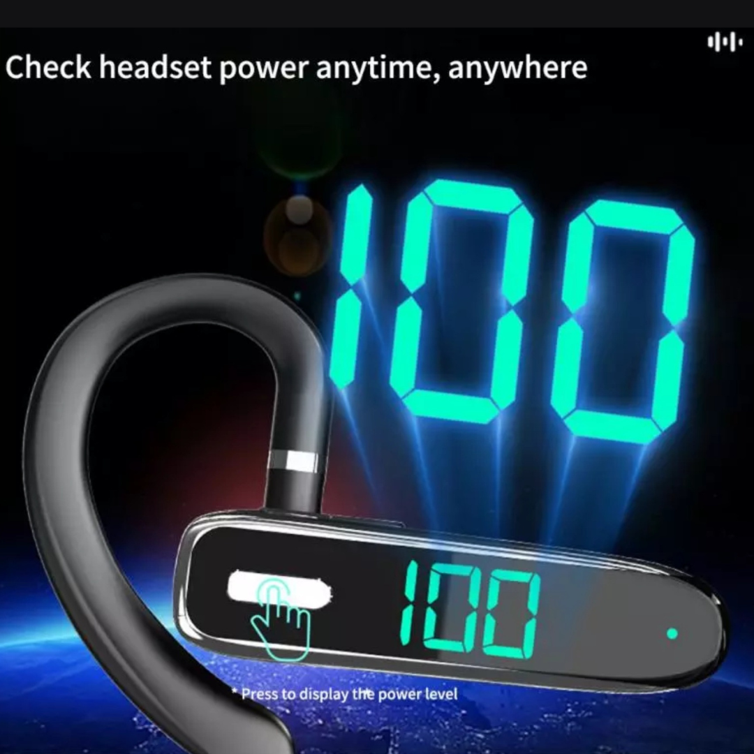 US Wireless Bluetooth Earpiece Headset Driving Trucker Earbuds Noise Cancelling