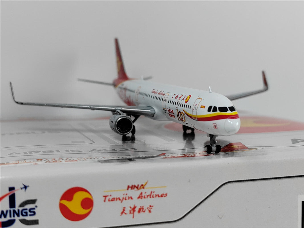 1:400 JC Wings Tianjin Airlines AIRBUS A321 Passenger Airplane Diecast Model