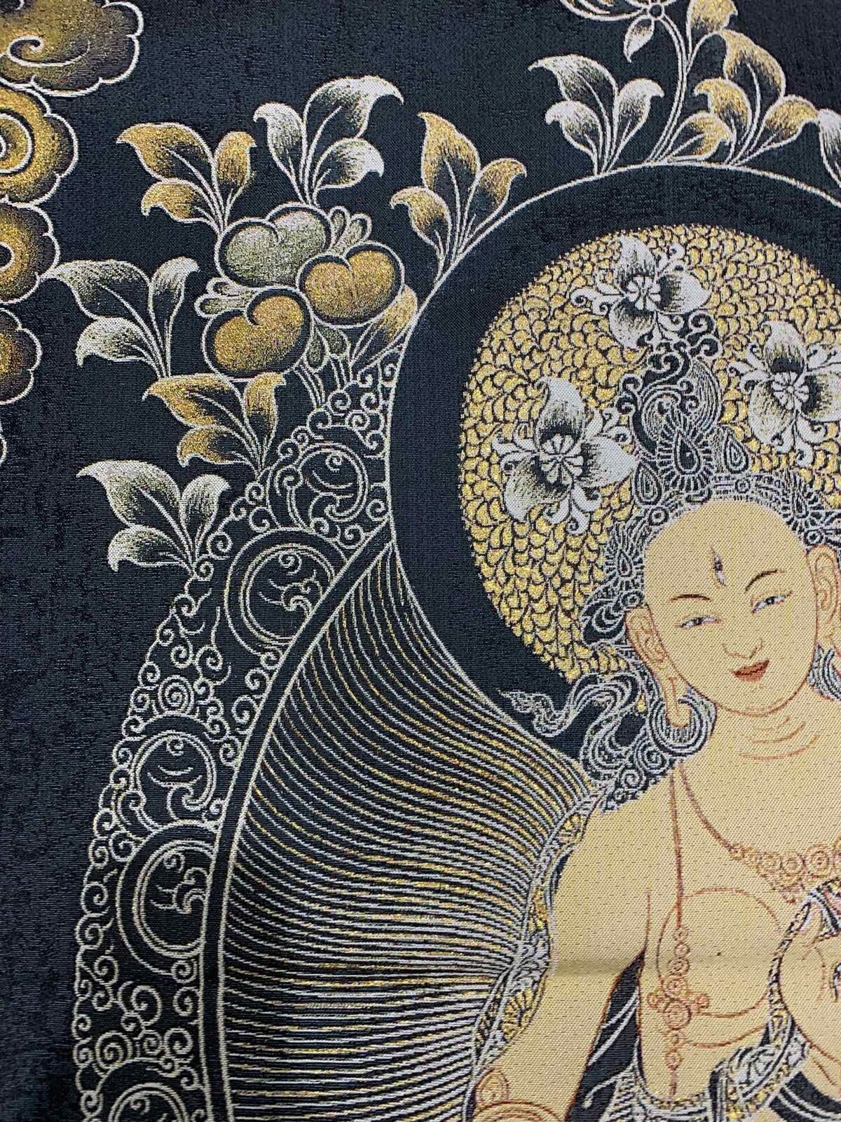 36" Tibet Tibetan Cloth Silk Buddhism Tara Guanyin Kwan-yin Tangka Thangka Mural