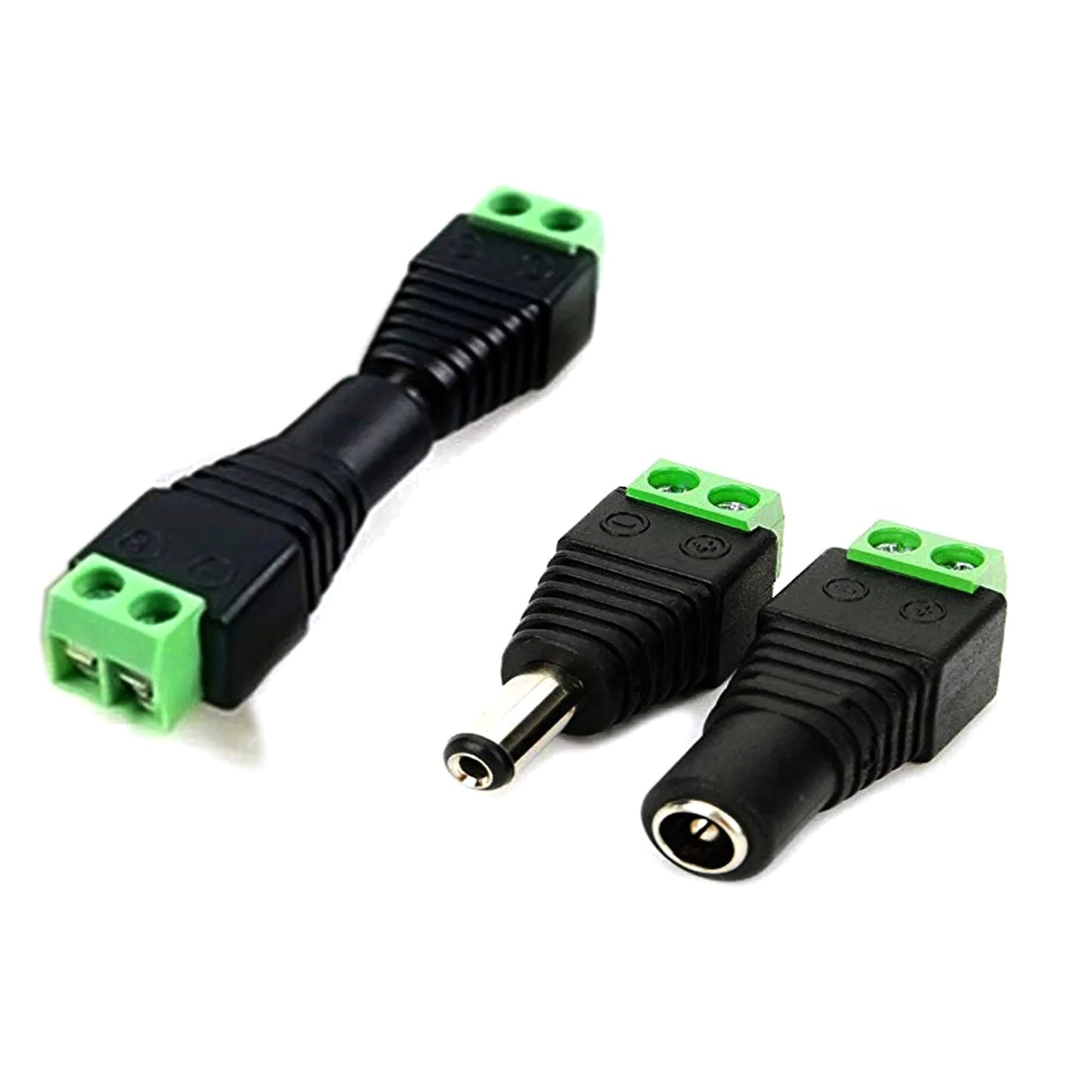 10Pcs Male & Female 5.5mm x 2.1mm DC Power Connector Jack Plug 12V 24V.