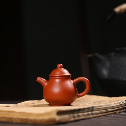 Mini Tea Pot Yixing Zisha Dahongpao Clay Tea Pet Home Decoration On Tea Tray Pot