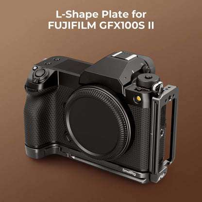 SmallRig L-Plate for Fujifilm GFX100S II –Dual Arca-Swiss, Extendable, Cold Shoe