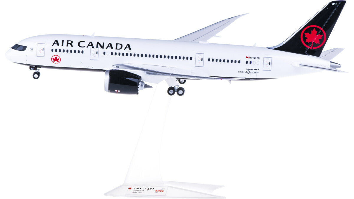 1:200 29CM Herpa AIR CANADA BOEING 787-8 Passenger Airplane ABS Plastic Model