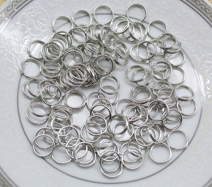 1000pcs 8mm Metal Round Split Rings Small Double Ring For Jewelry Making DIY