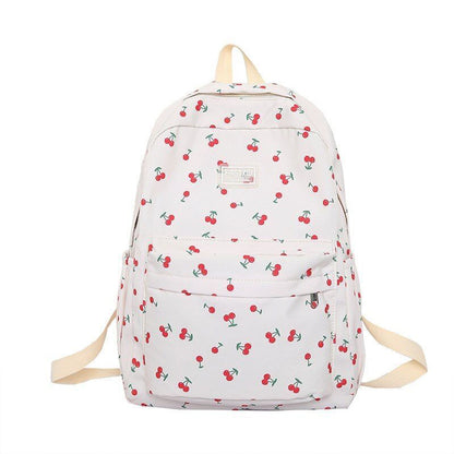Floral Print Traveling Backpack School Laptop Bag College Purse 31*11*41 CM Pink