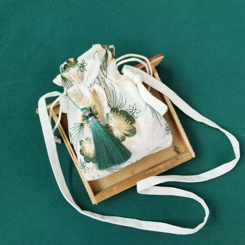 Lovely Embroidered Chinese Hanfu Purse Tote Bag Wallet Handbag Change Purse