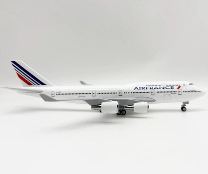 30CM AIR FRANCE BOEING 747-400 Plane Airplane Landing Gear Resin Aircraft Model