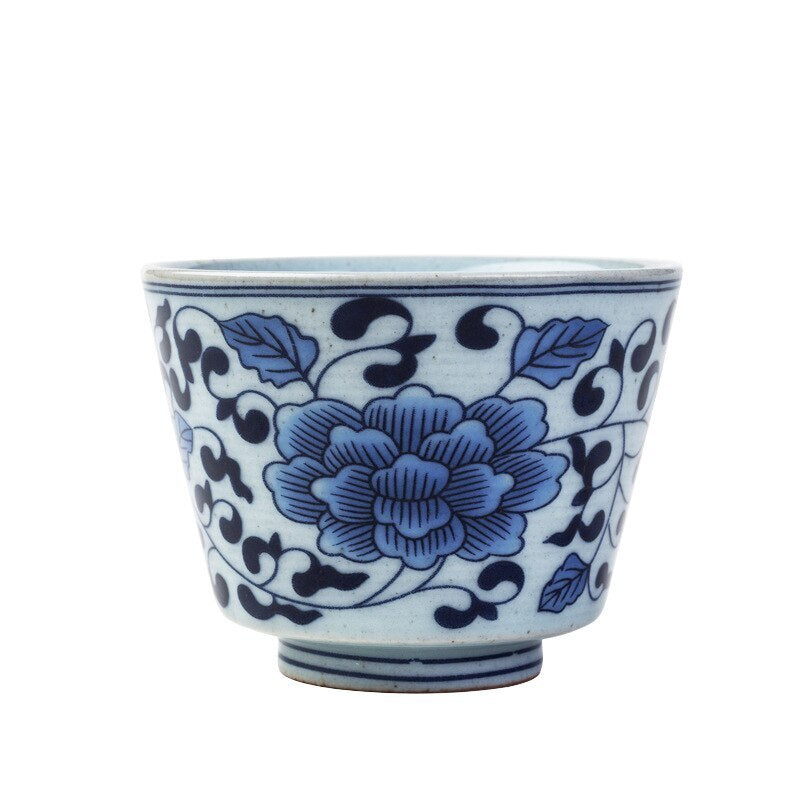 Jingdezhen Blue and White Porcelain Tea Cup Porcelain KungFu Tea Set Tea Cup
