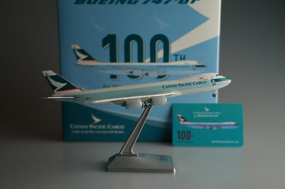 1:400 YY Wings CATHAY PACIFIC CARGO BOEING B747-8F Aircraft Diecast Plane Model
