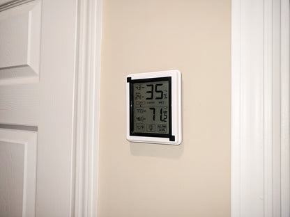 Digital Indoor Thermometer and Humidity Meter, Battery Operated, Tabletop Design