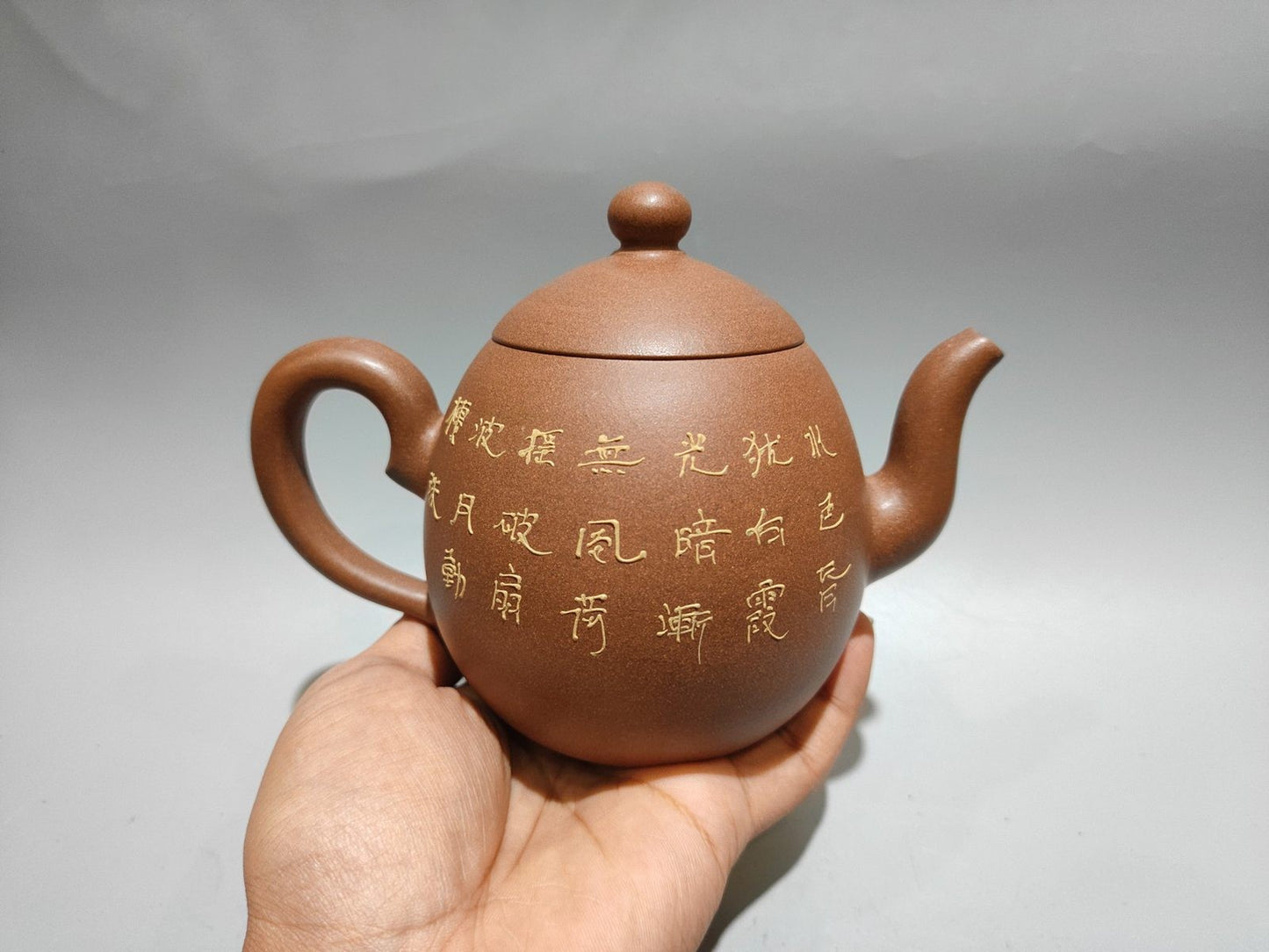 Chinese Yixing Zisha Clay Handmade Exquisite Flowers&Birds Teapot 31318