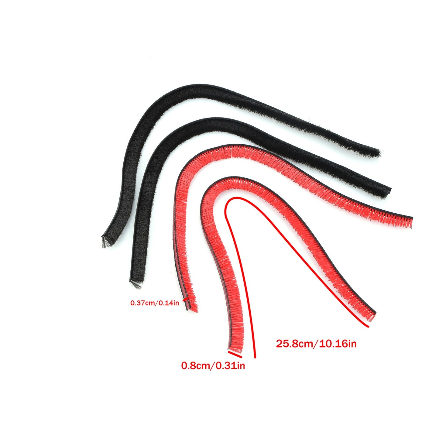 4Pcs Plush Strips For Dyson V6 V7 V8 V10 Vacuum Cleaner Third-Party Rolling Part