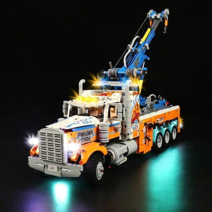 Brick Shine- GC Light Kit for Lego Heavy-Duty Tow Truck 42128 (New Design)