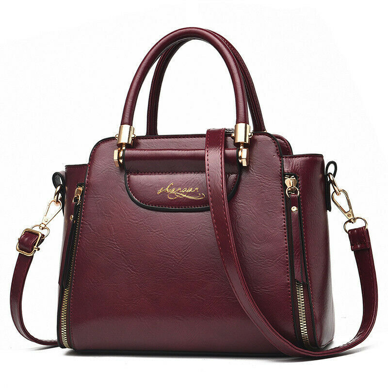 New Women's PU Leather Bag Tote Purse Shoulder Messenger Satchel Handbag