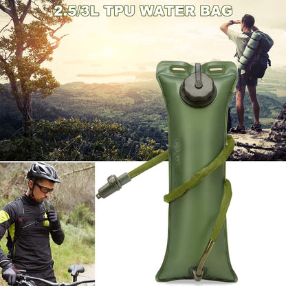 Tactical Hydration Backpack 3L Water Bladder Bag Hunting Climbing Hiking Cycling