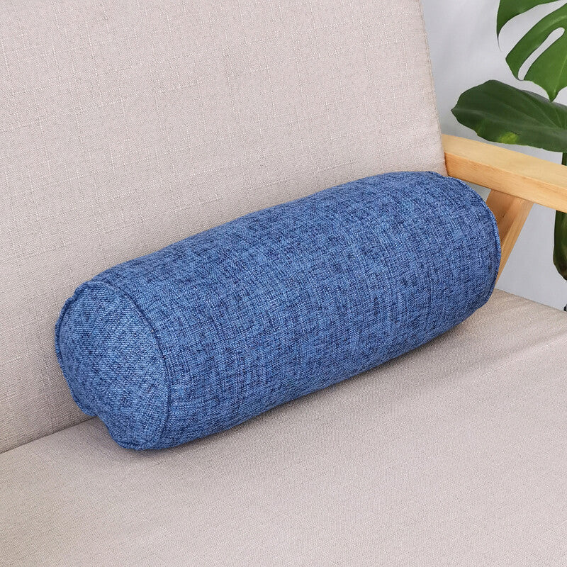 Round Sofa Chair Throw Waist Cushion Bolster Backrest Neck Pillow Bed Sleep Read
