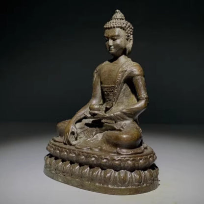 Medicine Buddha Purple Copper Sitting Lotus, Shakyamuni Buddha Statue Collection