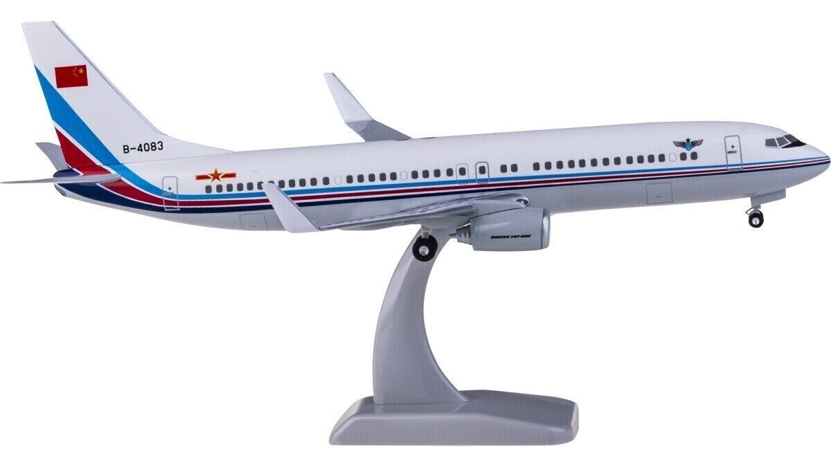 1:200 Hogan PLAAF BOEING 737-800 Passenger Airplane ABS Plastic Aircraft Model