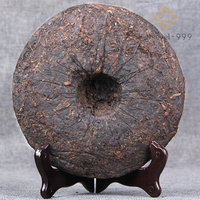 357g Ripe Pu-erh Tea 2009 Raw Material Menghai Bulang Mountain Tea Cake