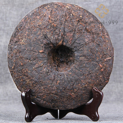 357g Ripe Pu-erh Tea 2009 Raw Material Menghai Bulang Mountain Tea Cake