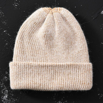 Hat Women Cashmere Knitted Beanies Thick Warm Wool Angora Beanie Polyester Solid