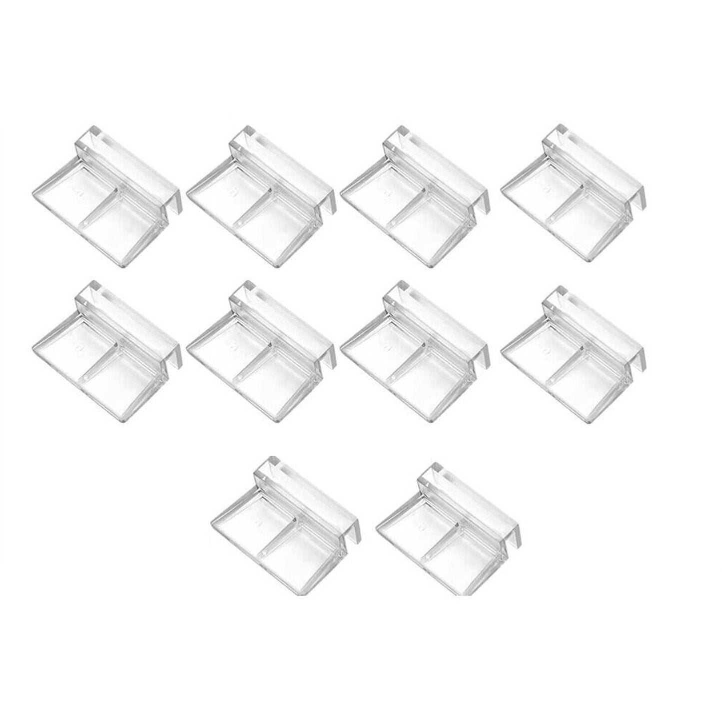 10PCS Acrylic Aquarium Glass Cover Bracket Holder For Rimless Aquarium Fish Tank