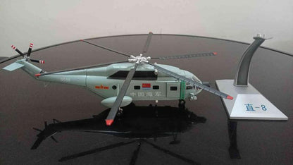 1:60 33CM China Navy Z-8 Armed Helicopter Plane Diecast Military Aircraft Model