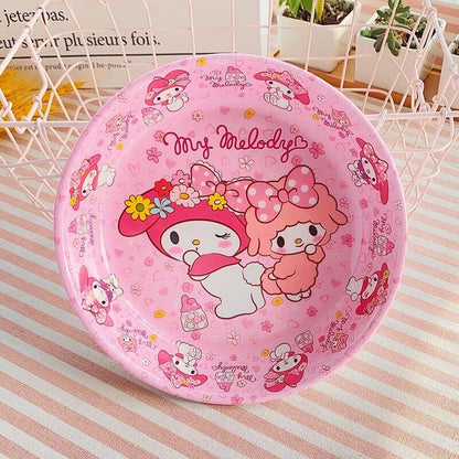 Cute My Melody Hello Kitty Fruit Dishes Bowl Cartoon Food Plate Home Tableware