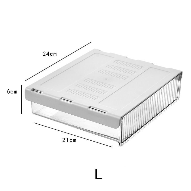 Storage Box Under Table Drawer Desk Stick Stand Hidden Stationery Pen Organizers