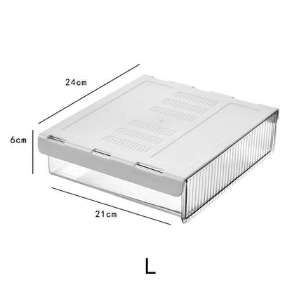 Storage Box Under Table Drawer Desk Stick Stand Hidden Stationery Pen Organizers