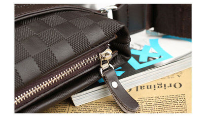 Men's Leather Crossbody Messenger Shoulder Bags Handbag Satchel Casual Day Bag