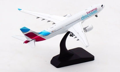 1:400 JC Wings Eurowings discover AIRBUS A330-200 Passenger Plane Diecast Model