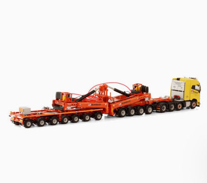 1:50 WSI FH5 8X4 Wind Power Trailer SILVASTI Construction Machine Diecast Model