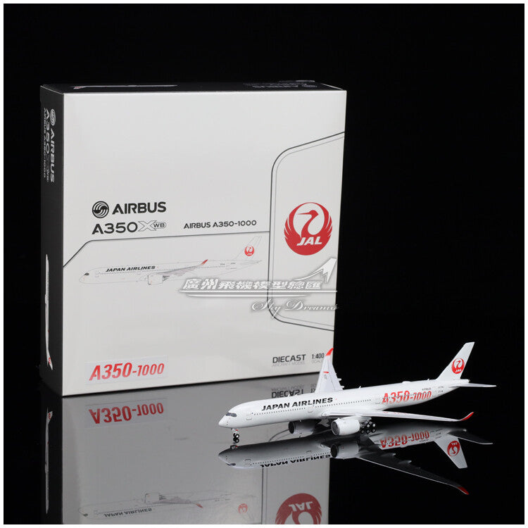 1:400 JC Wings JAPAN AIRLINES AIRBUS A350-1000 Passenger Airplane Diecast Model