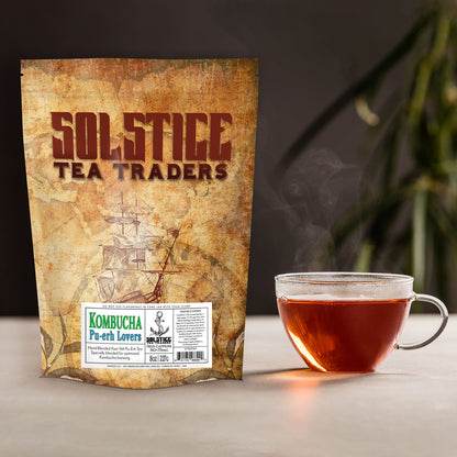 康普茶散叶茶“普洱爱好者”8盎司,100%老年普洱茶-