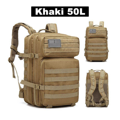 50L Army Tactical Backpack Men's Travel Backpack Men Outdoor Sports Bags